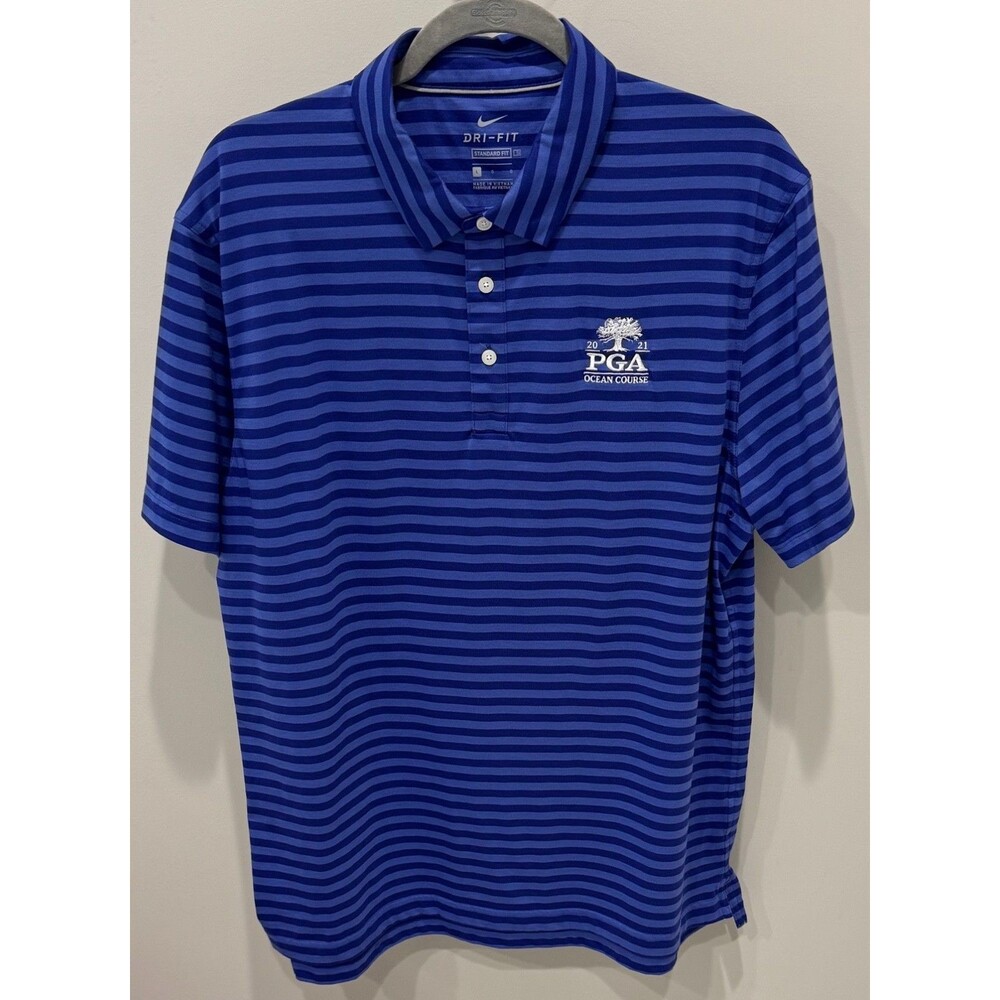 Kiawah Island Ocean Course - 2021 PGA - Nike Golf Shirt - Men's Large - Blue